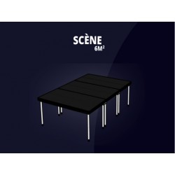 Scène 6m2 hauteur de 20cm à 1m