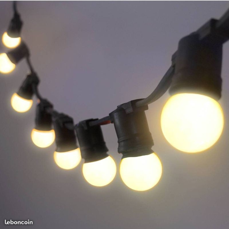 Guirlande lumineuse extérieure LED blanche - Facile Location