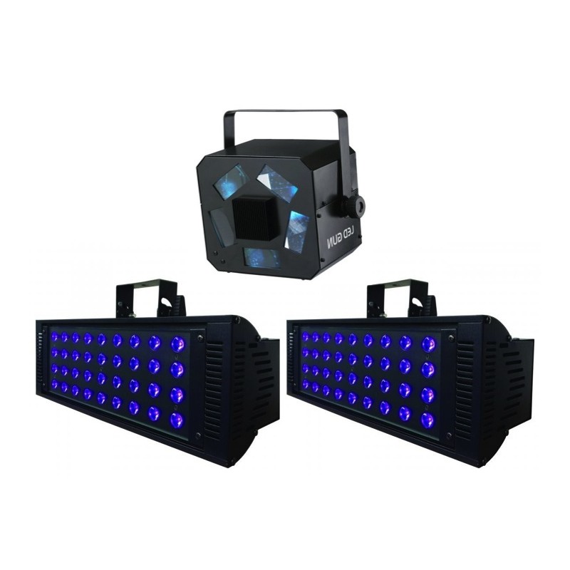 Projecteur LED Party Panel RGB+UV - Soirée Fluo